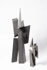 Miroslav Vystrčil, Struggle, 1960, Patinated metal