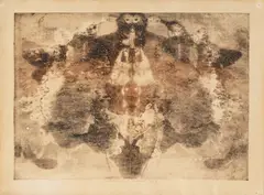 Vladimír Boudník, Rasputin, 1967, Structural print, paper