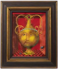 Josef Vyleťal, A Golden Jug, 1972, Oil and tempera on cardboard