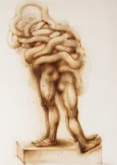 Peter Oriešek, Untitled, 1994, Ink and airbrush on paper