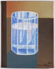 Antonín Střížek, Still Life According to J. Sudek, 2001, Oil on canvas