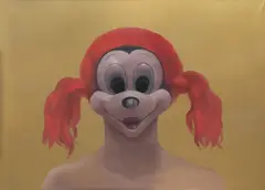 Petr Nikl, Self-Portrait in Mickey Mouse Mask with a Pippi Longstocking Wig, Around 2006, Oil on canvas