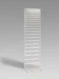 Hartmut Böhm, "RS 40", 1973/80, Weiße Plexiglasplättchen in Plexiglaskasten
