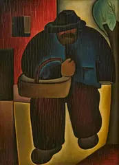 Eberhard Viegener, Ohne Titel, 1924, Öl auf Holz