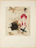 Antoni Tàpies, Vela i creu, 1978, Farbradierung auf Velin