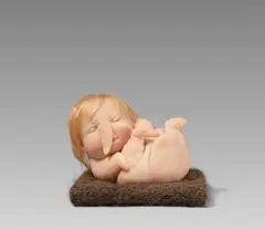 Patricia Piccinini, Newborn, 2010, Silikon und Haare