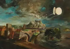 Jan Souček, Ohne Titel, 1985, Öl auf Leinwand