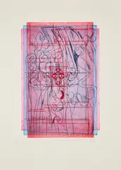 Hermann Nitsch, Ohne Titel, 2003, Farbradierung auf Velin