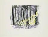Daniel Richter, Ohne Titel, 2007, Farblithografie auf BFK RIVES (Wasserzeichen)