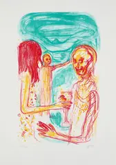 Daniel Richter, Aus: Art of Cider Edition No. 2, 2009, Farblithografie auf Velin