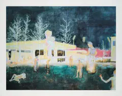 Daniel Richter, Fun de siècle, 2003, Farboffset auf Offsetkarton