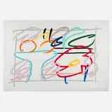 Tom Wesselmann, Fast Sketch Still Life with Abstract Painting, 1989, screenprint in colors on Museum board
