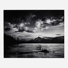 Howard Bond, Twilight in the Tetons Jackson Lake and Mt. Moran, c. 2000, gelatin silver print