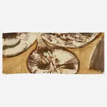 George Herms, Untitled, 1965, watercolor on paper