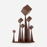 Untitled by Modern, patinated and welded steel, sold Dec 2022
