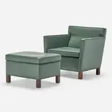 Ludwig Mies van der Rohe, Krefeld lounge chair and ottoman