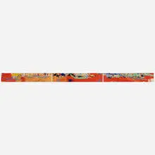 John Seery, Untitled (triptych), 1971, acrylic on multiple sheets of paper laid to Masonite