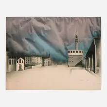Peter Paul, Un cadeau pour Arnolfo di Cambio, 1973, lithograph in colors