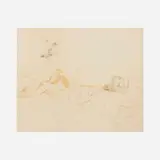 Joyce Treiman, Nude Study, c. 1965, pastel on paper