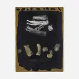 Untitled by Emerson Woelffer, 1958, oil on paper, sold Dec 2022