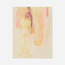 William Brice, Untitled (Nude), 1965, pastel on paper