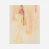 William Brice, Untitled (Nude), 1965, pastel on paper