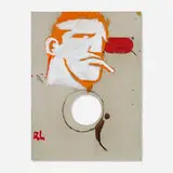 Robert Loughlin, Pipe, acrylic on metal
