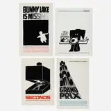 Saul Bass, Group of four posters, 1965-1969, screenprint in colors on paper