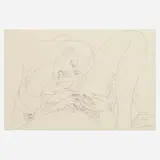 Masami Teraoka, Masturbation, 1973, pen and ink on paper