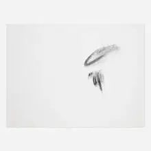 Alan Saret, Spring Crack Cast - In, 1983, graphite on paper