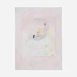 Adja Yunkers, Intimate Meeting, 1980, mixed media collage on canvas board
