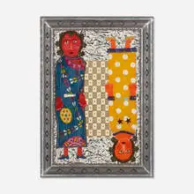 Rodolfo Morales, Untitled, mixed media in artist's frame