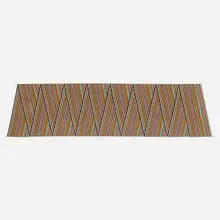 Warren Seelig, Grosgrain #1, 1980, hand woven cotton, enameled metal dowels