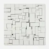 Robert Levine, Knot Monochrome #4, 1991, enamel and polyester resin on pine