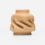 George E. Ohr, Vase, 1897-1900, glazed earthenware