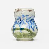 Vase by George E. Ohr, 1897-1900, glazed earthenware, sold Jan 2025