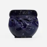 Vase by George E. Ohr, 1897-1900, glazed earthenware, sold Jan 2025