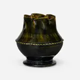 George E. Ohr, Vase, 1898-1910, glazed earthenware