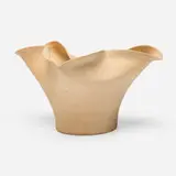 Vase by George E. Ohr, 1895-96, glazed earthenware, sold Jan 2025