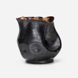 George E. Ohr, Vase, 1895-96, glazed earthenware