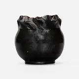 George E. Ohr, Vase, 1898-1910, glazed earthenware