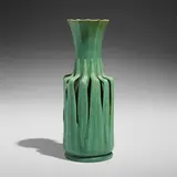William J. Dodd for Teco Pottery, Reticulated vase, model 85, c. 1904, glazed earthenware