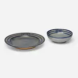 Anna Frances Simpson for Newcomb College Pottery, Early plate and bowl