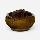 George E. Ohr, Vase, 1895-96, glazed earthenware