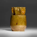 George E. Ohr, Vase, 1897-1900, glazed earthenware