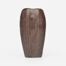 Arequipa Pottery, Vase with leaves, 1911-18, glazed earthenware