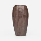Arequipa Pottery, Vase with leaves, 1911-18, glazed earthenware