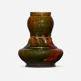George E. Ohr, Vase, 1895-96, glazed earthenware
