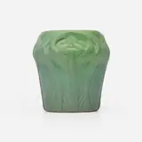 Artus Van Briggle for Van Briggle Pottery, Early vase with trefoils