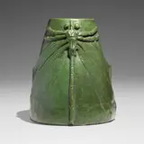 Wheatley Pottery, Monumental and Rare vase with dragonflies, c. 1905, glazed stoneware